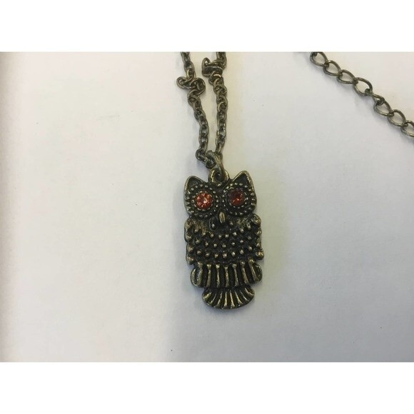 Bronze Owl Necklace - Picture 1 of 4